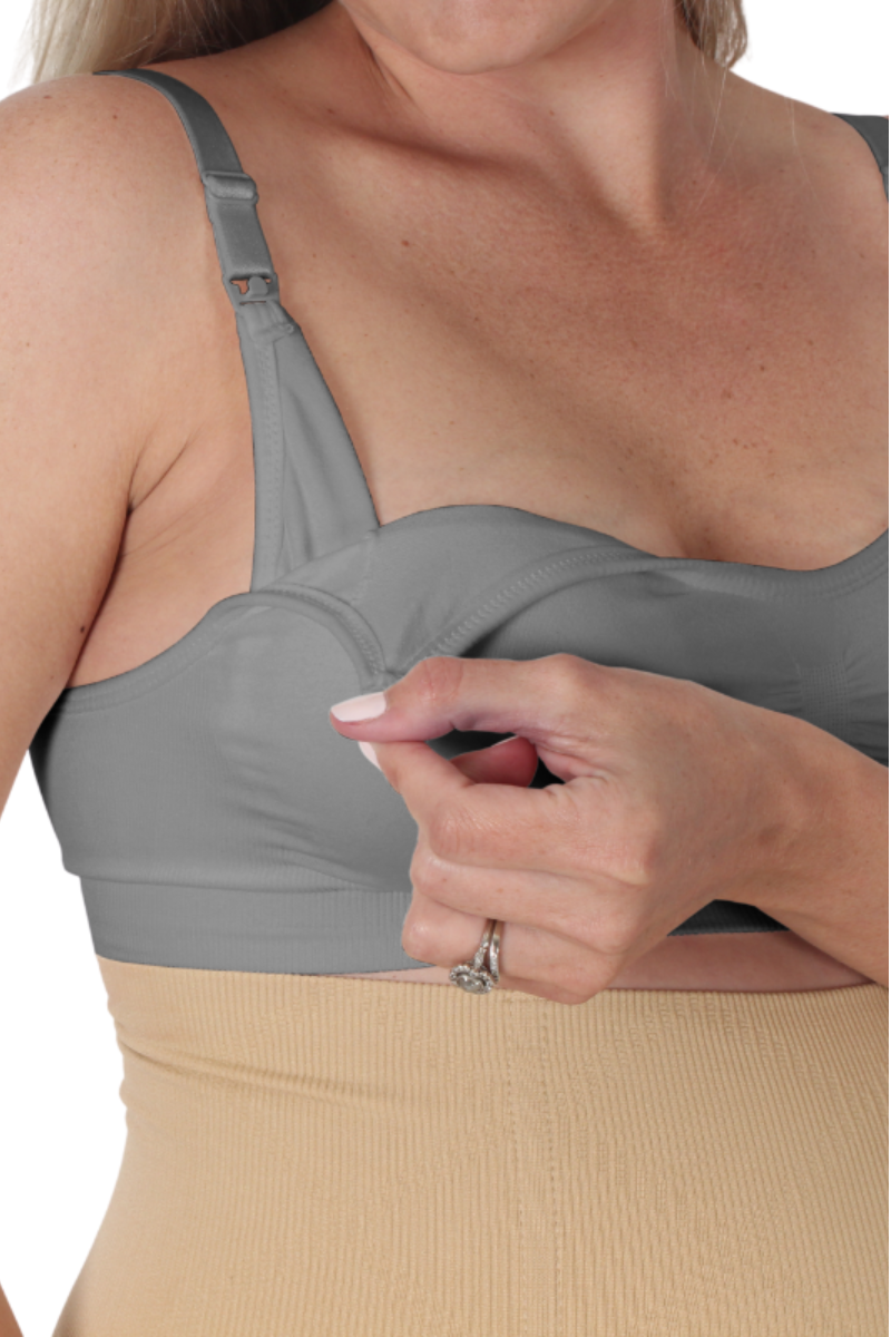 Kirsti | Super Stretch Nursing Bra | Grey