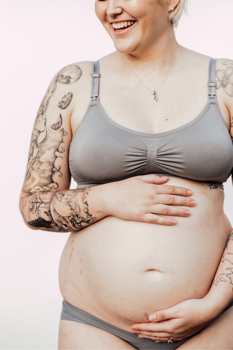 Kirsti | Super Stretch Nursing Bra | Grey
