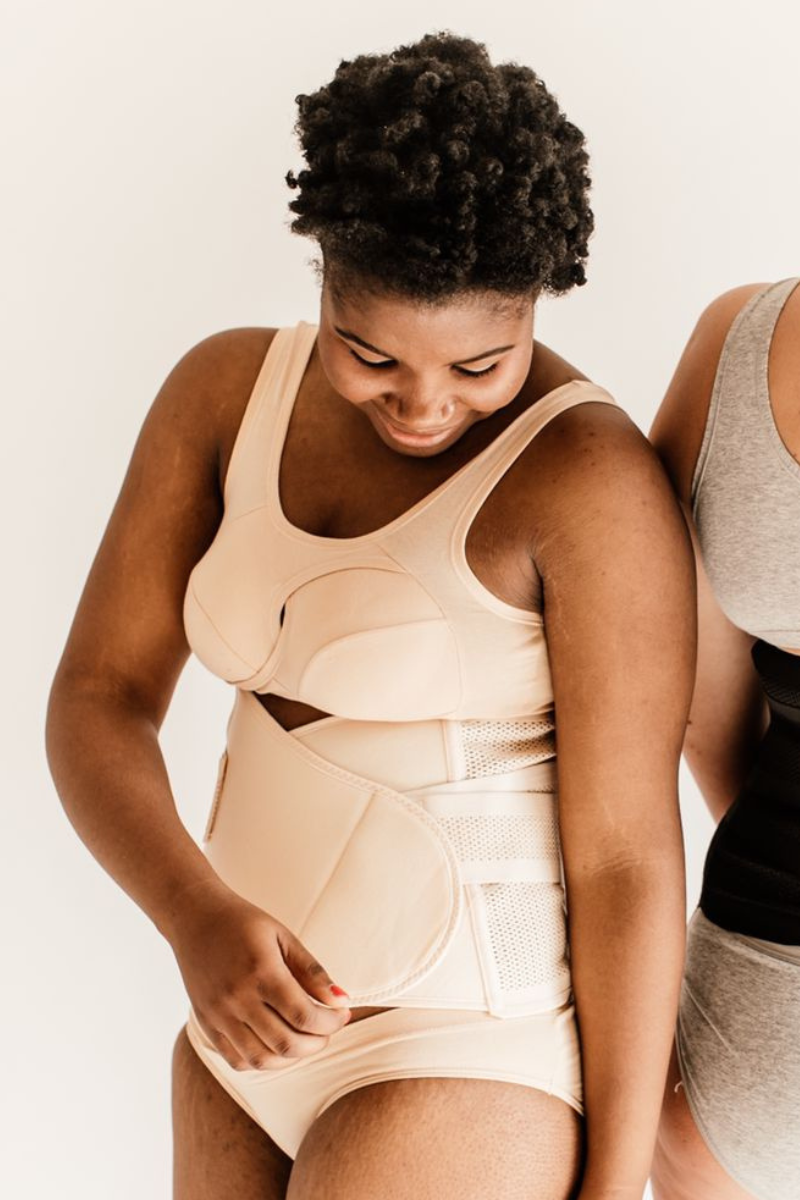 Kaitlyn Anti Sag Sports Bra and Panty Set | Nude