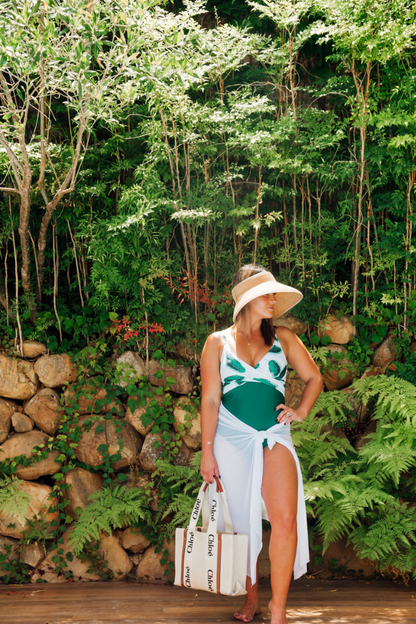 Lily | Criss Cross Green Leaf | One Piece